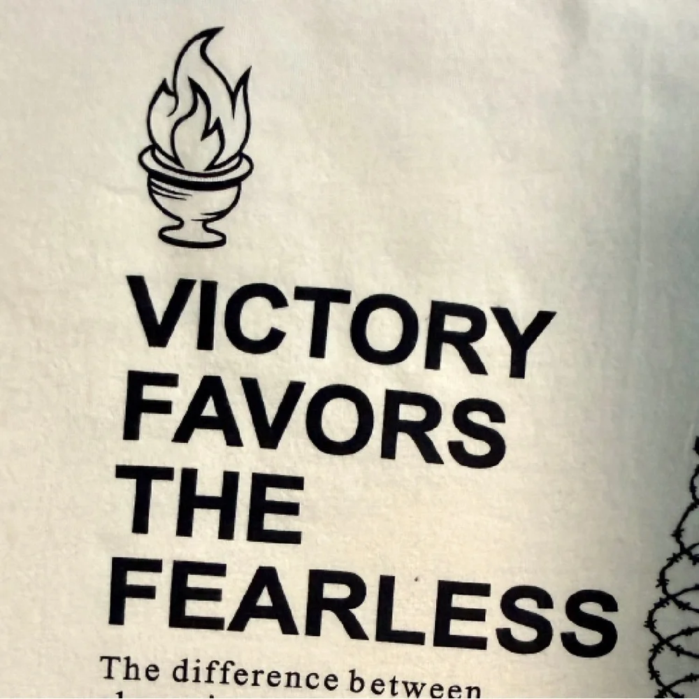 Men's Graphic Tee Seven Souls Motivational T-Shirt Victory Challenge Courage